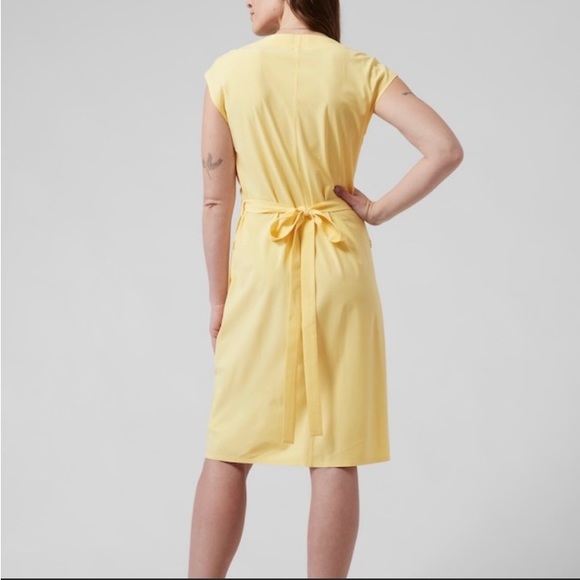 ATHLETA Newport Wrap Dress Knee Length Pockets NWT Plus Size 2X - Picture 4 of 10